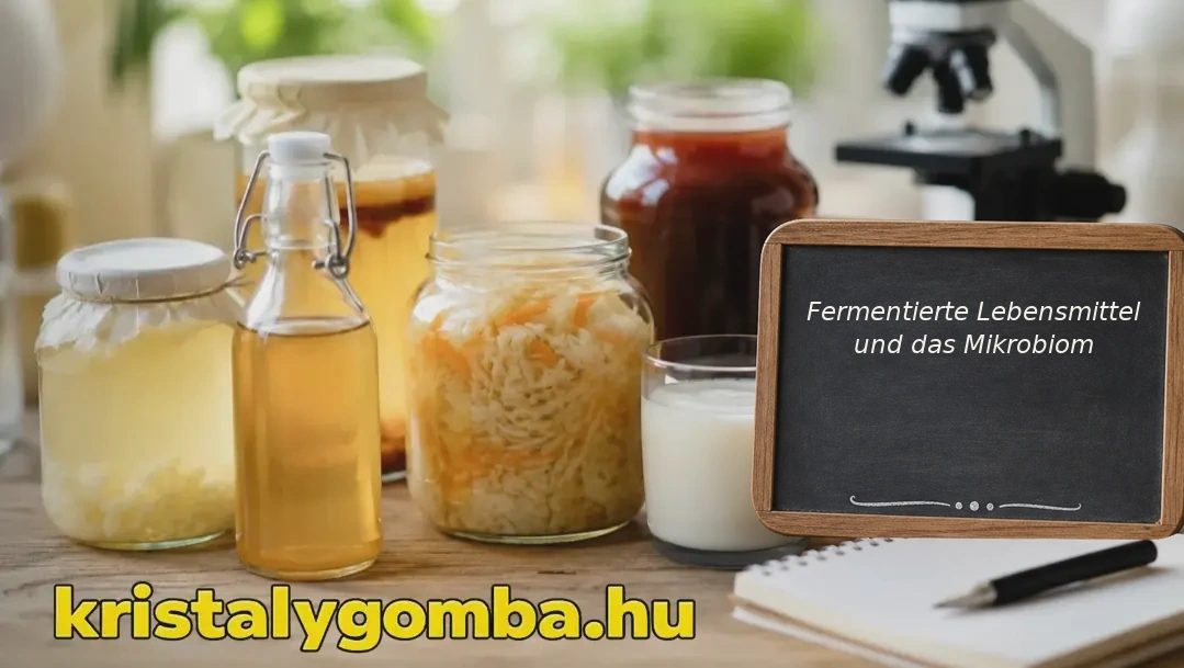 Titelbild für einen Blogartikel über fermentierte Lebensmittel und Studien zum japanischen Kristallpilz-Getränk.
