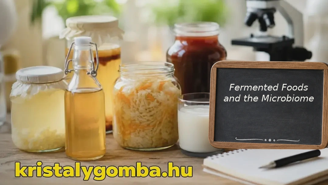 Cover image for a blog article about fermented foods and Japanese crystal mushroom drink research.